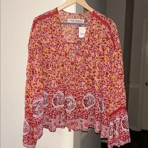 ❤️‍🔥FIRM PRICE❤️‍🔥Free people Lorriane Tiered Kimono top